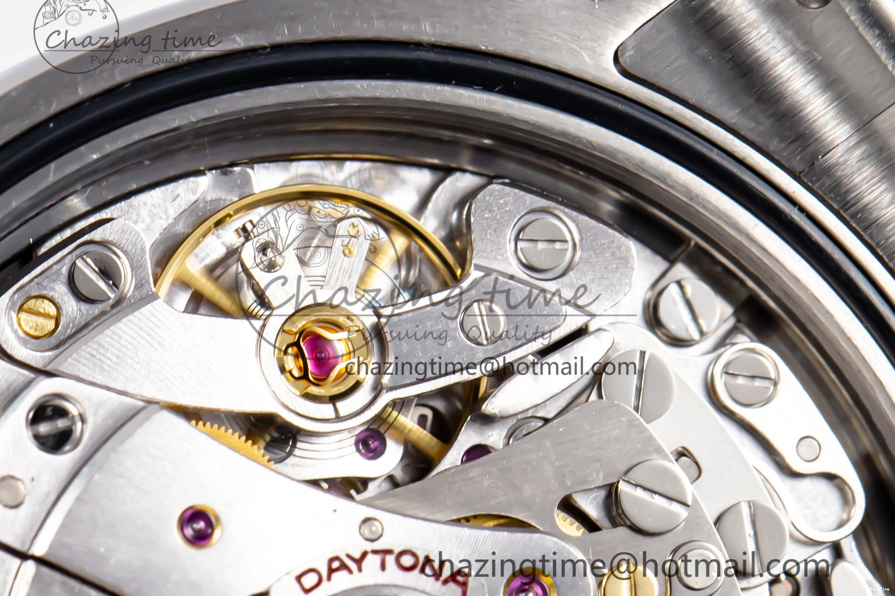 MiroTime 1226 Sleek Custom Daytona 116520 RBOW Rainbow Clean Best Edition Black Dial on SS Bracelet SA 1730